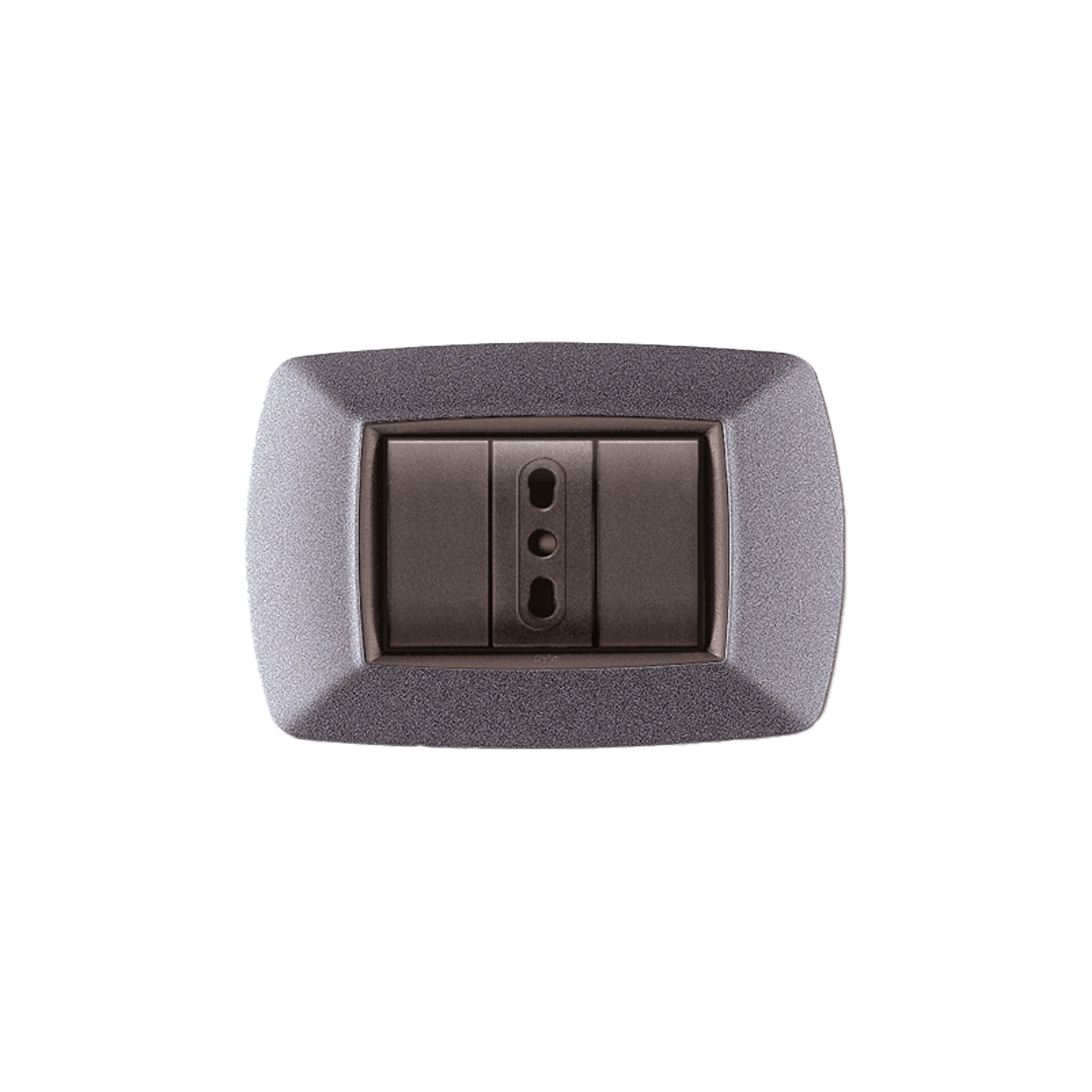 ELETTROCANALI SRL ETNECL2984V-GC PLACCA MYLIFE 4 MOD.VULC.GRIGIO CHIARO