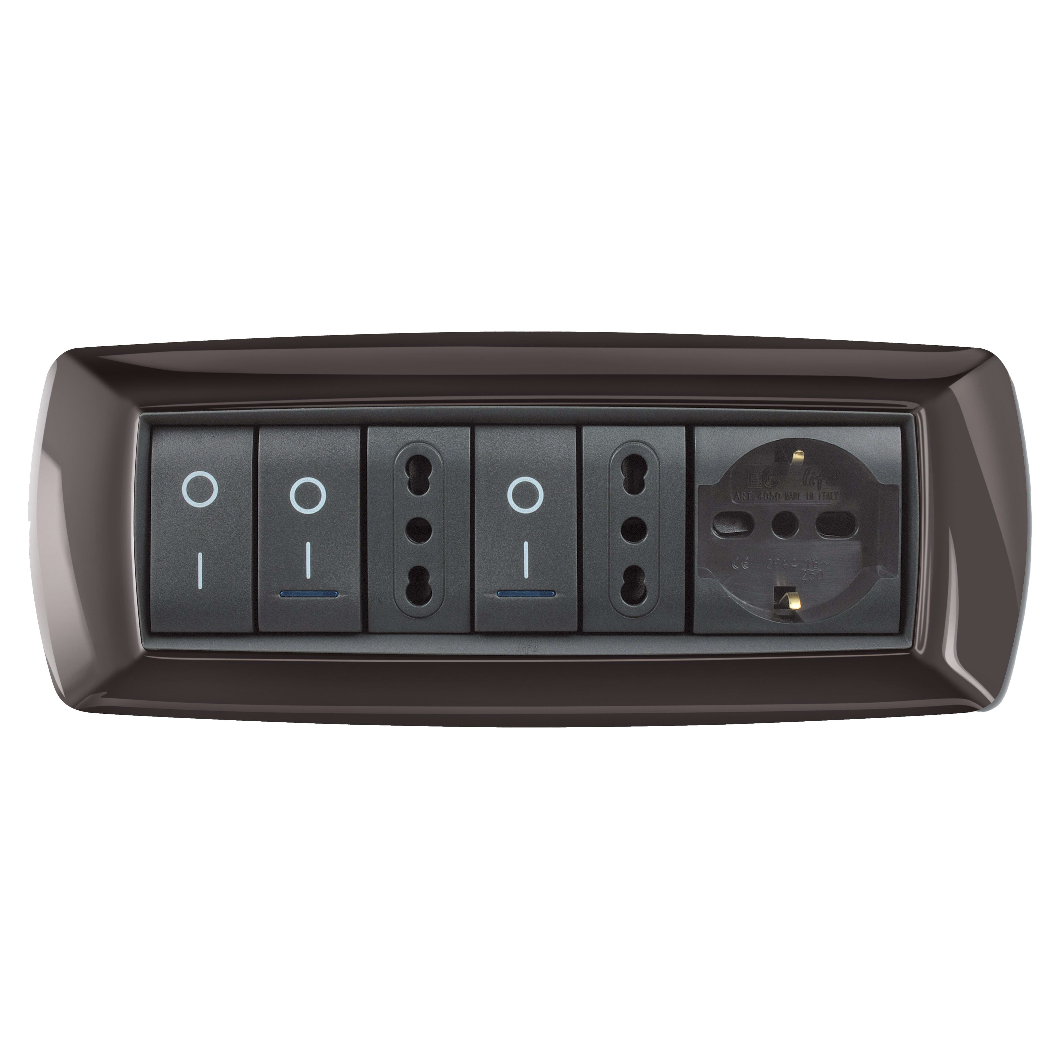 ELETTROCANALI SRL ETNECL2987GS PLACCA MYLIFE 7 MOD.GRIGIO SCURO