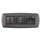 ELETTROCANALI SRL - ETNECL2987V-GC PLACCA MYLIFE 7 MOD.VULC.GRIGIO CHIARO