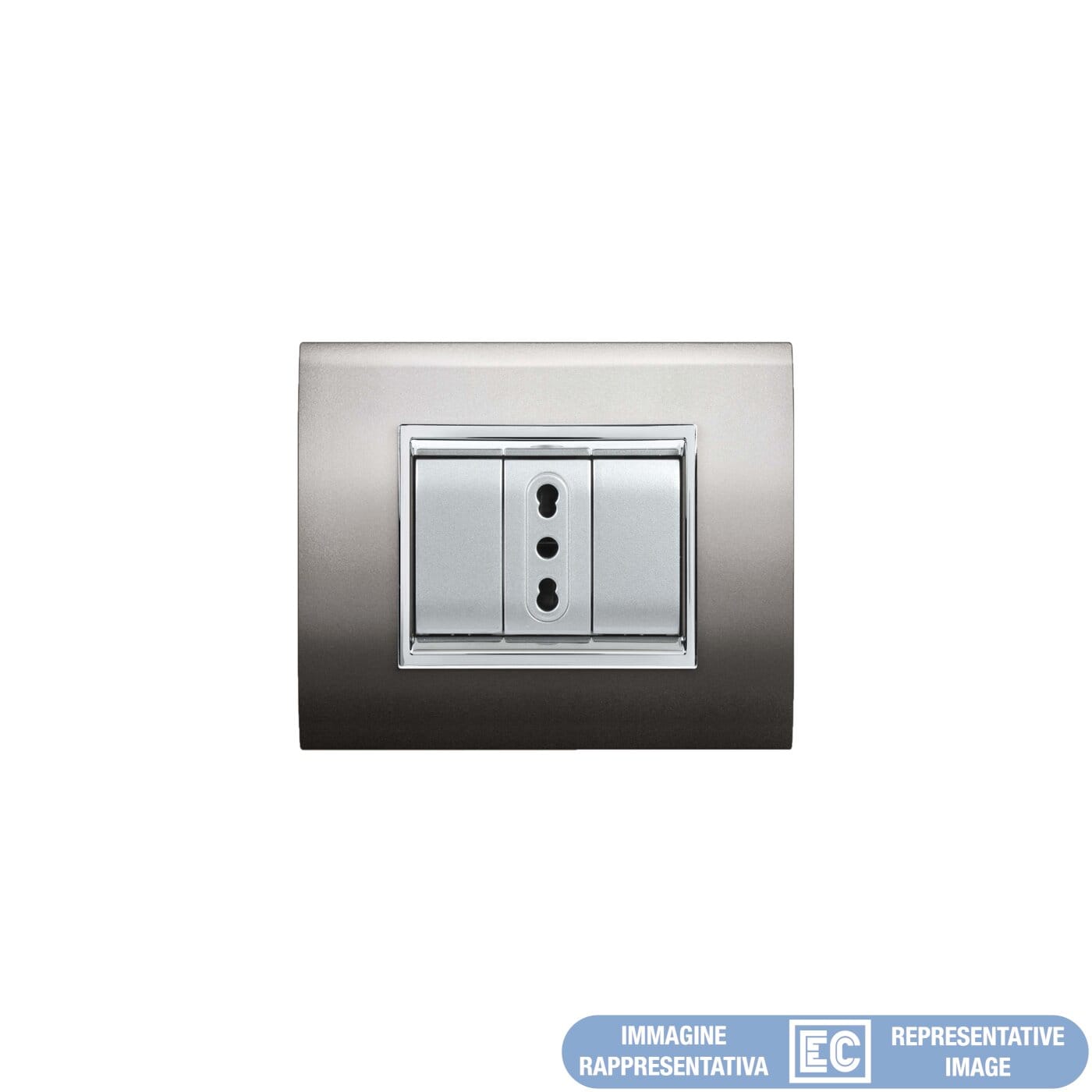ELETTROCANALI SRL ETNECL3084AN PLACCA NEWPRESTIGE 4 MOD.ALLUMINIO N.