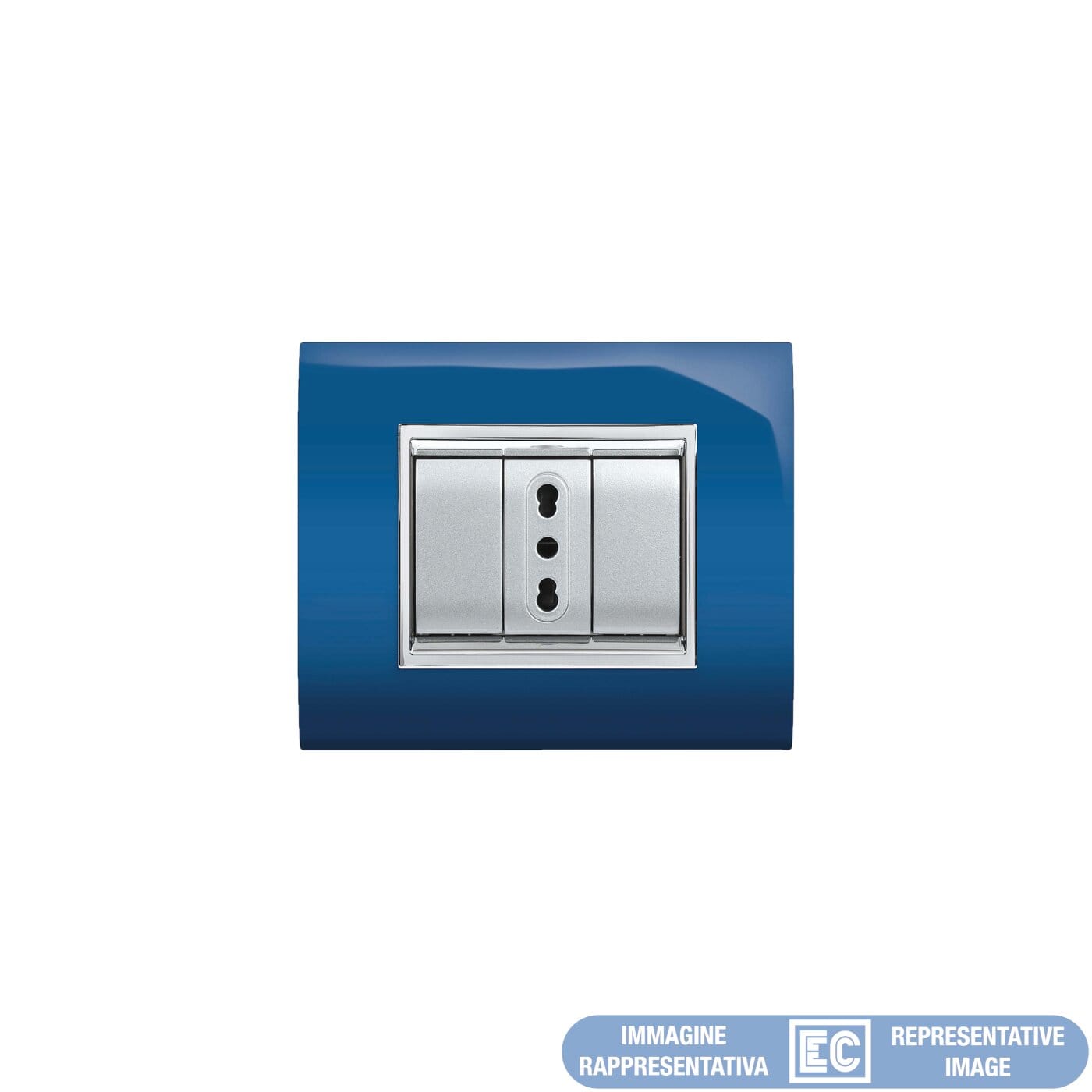 ELETTROCANALI SRL ETNECL3087BL PLACCA NEWPRESTIGE 7 MODULI BLU