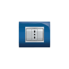 ELETTROCANALI SRL - ETNECL3083BL PLACCA NEWPRESTIGE 3 MODULI BLU