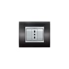 ELETTROCANALI SRL - ETNECL3083FB PLACCA NEWPRESTIGE 3 MODULI FIBRA CARBON