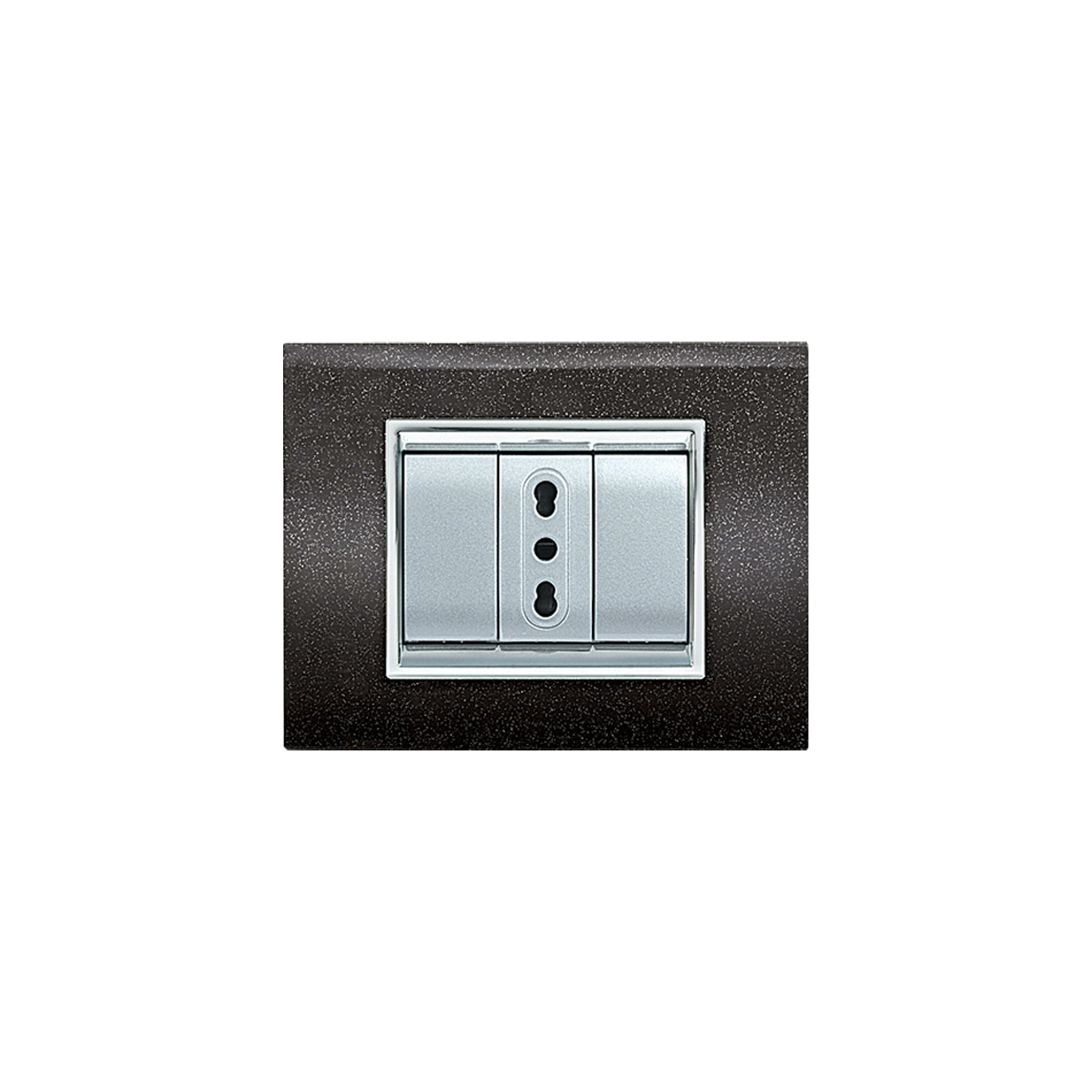ELETTROCANALI SRL ETNECL3083NG PLACCA NEWPRESTIGE 3 MOD.NERO GLITTERING