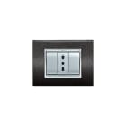 ELETTROCANALI ETNECL3083NG PLACCA NEWPRESTIGE 3 MOD.NERO GLITTERING
