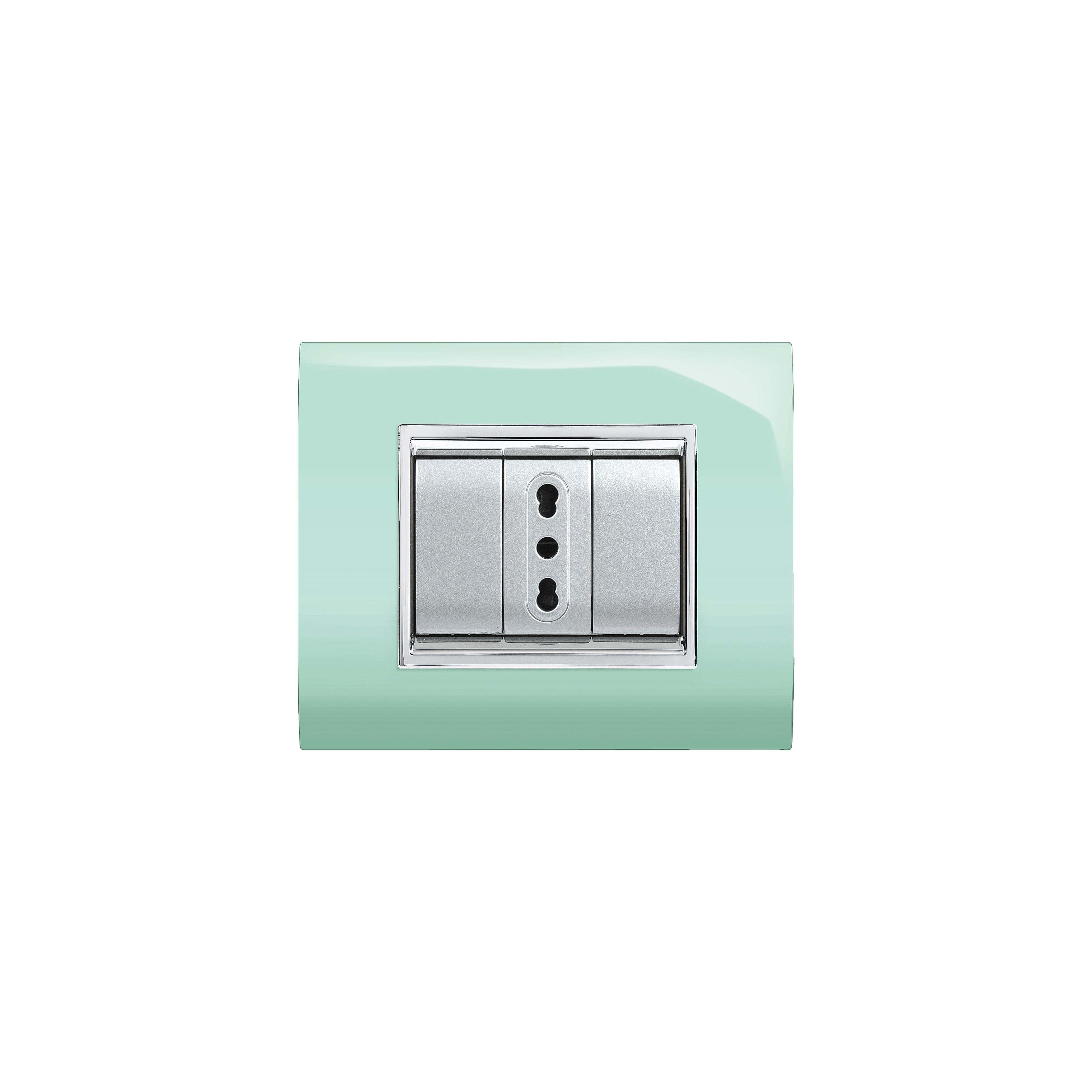 ELETTROCANALI SRL ETNECL3083PG PLACCA NEWPRESTIGE 3 MOD.VERDE PAST.