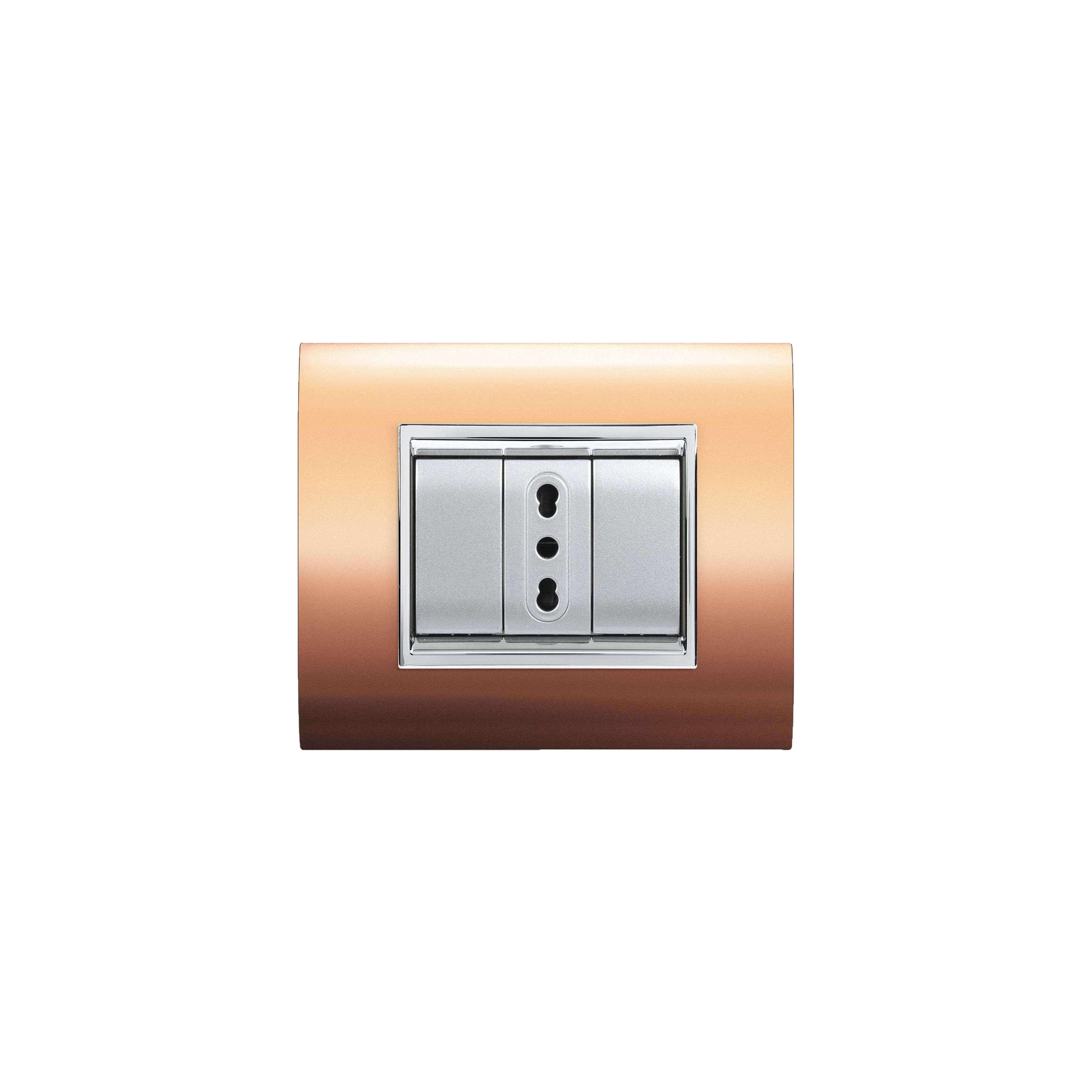 ELETTROCANALI SRL ETNECL3083RM PLACCA NEWPRESTIGE 3 MODULI RAME