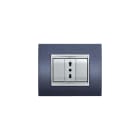 ELETTROCANALI SRL - ETNECL3083V-CZ PLACCA NEWPRESTIGE 3 MOD.VULC.CARTA ZUC.