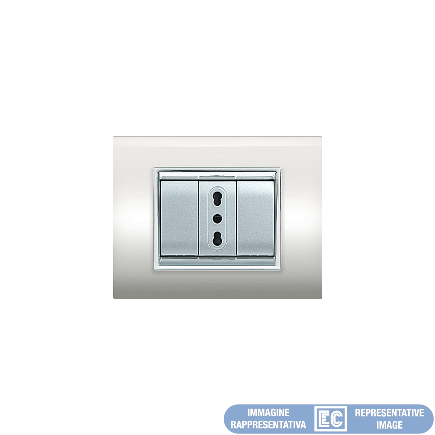 ELETTROCANALI SRL ETNECL3087WH PLACCA NEWPRESTIGE 7 MODULI BIANCO