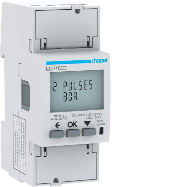 HAGER HAGECP180D Energiezahler 1phasig,direkt 80A, S0,MID