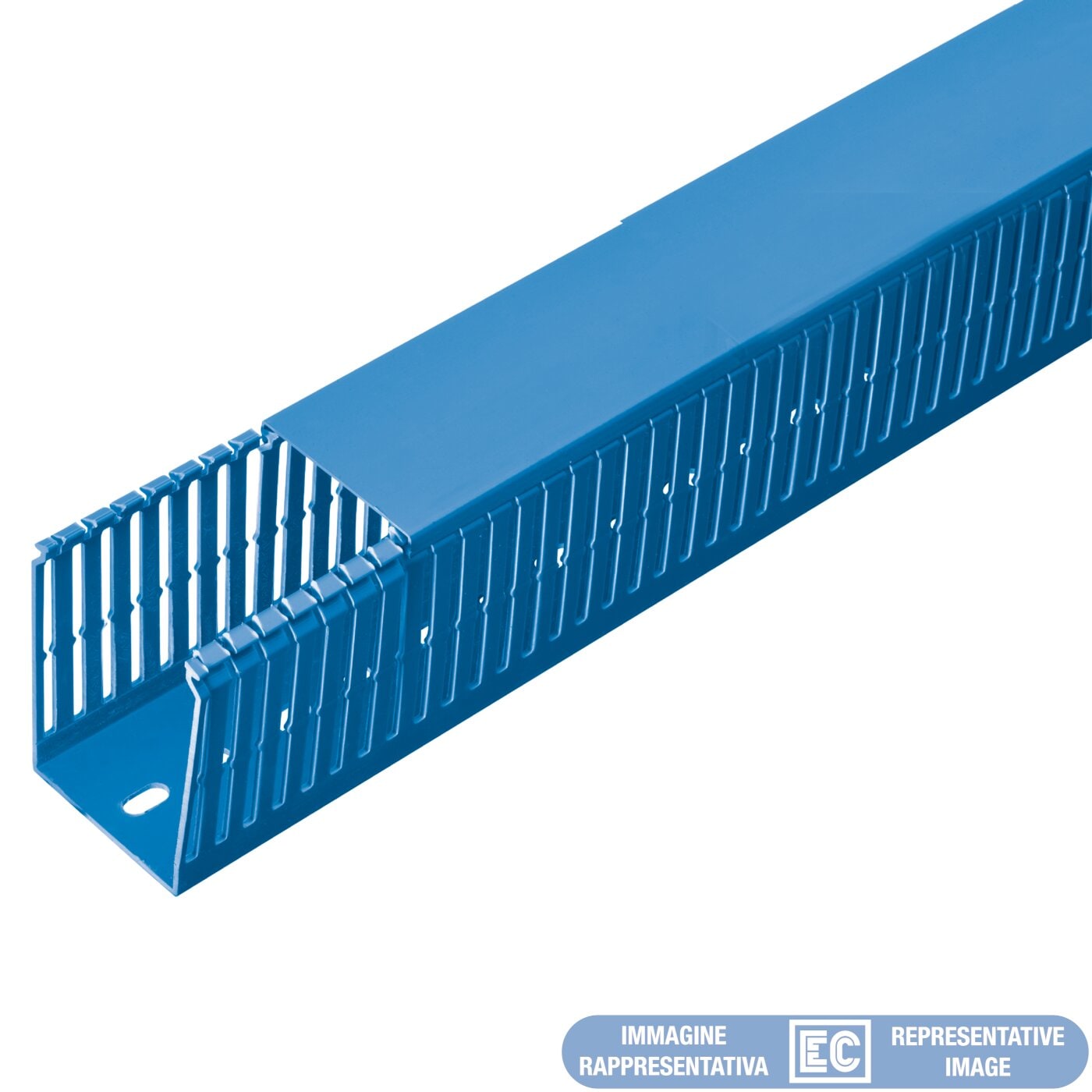 ELETTROCANALI ETNECS40100BL CAN. ASOLATO 40X100 LAMELLE 4/6/4 BLU