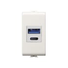 ELETTROCANALI ETNECSE8981AC ALIM. USB EASY TIPO A/C INC. 5VDC 3A BI.