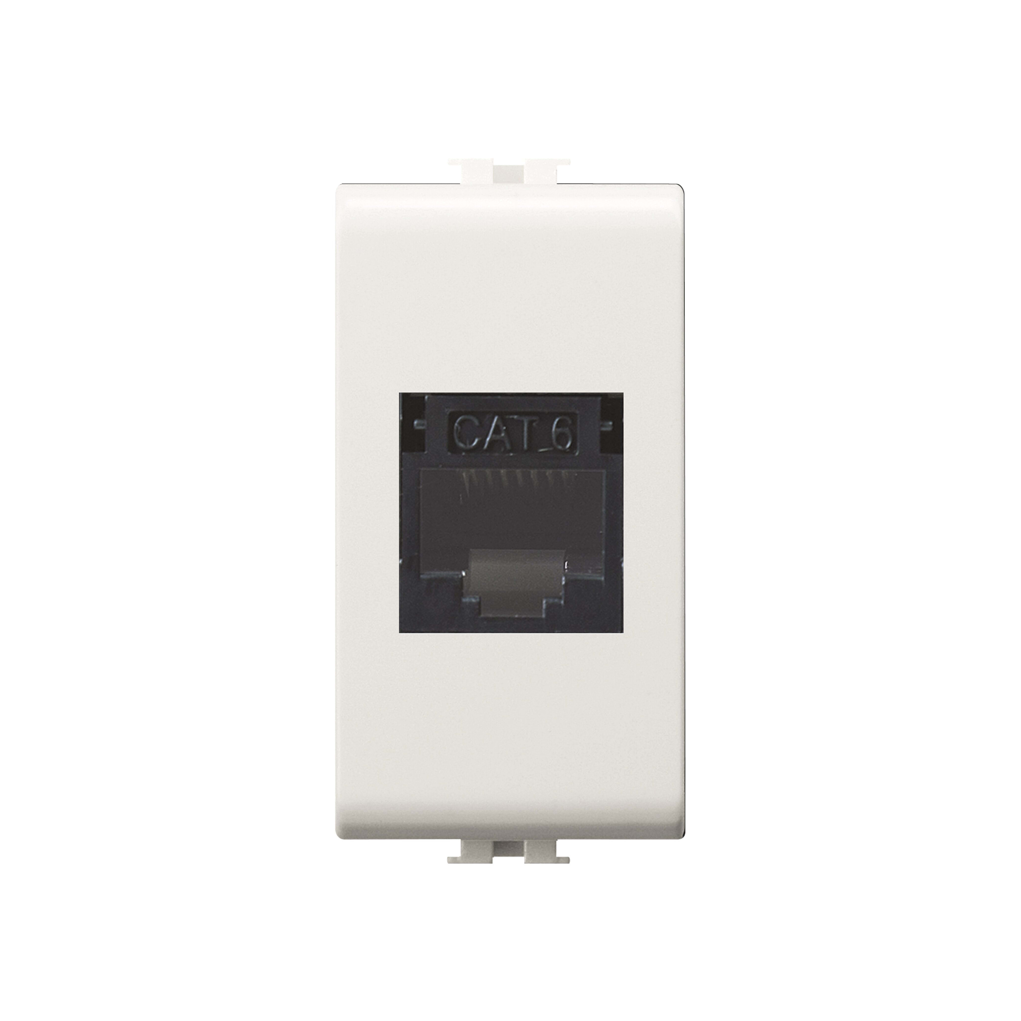 ELETTROCANALI SRL ETNECSE8989C6 PRESA RJ45 EASY CAT.6 UTP AUTOCR. BIANCO
