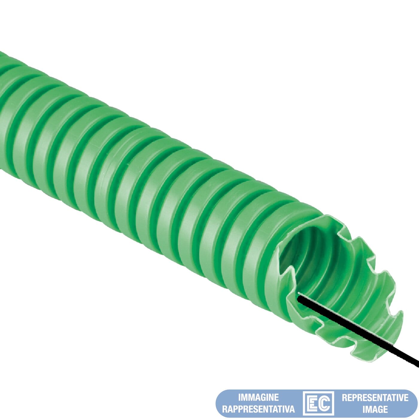ELETTROCANALI SRL ETNECTC1516TVE TUBO CORRUGATO PVC 33212 D16 VERDE TF