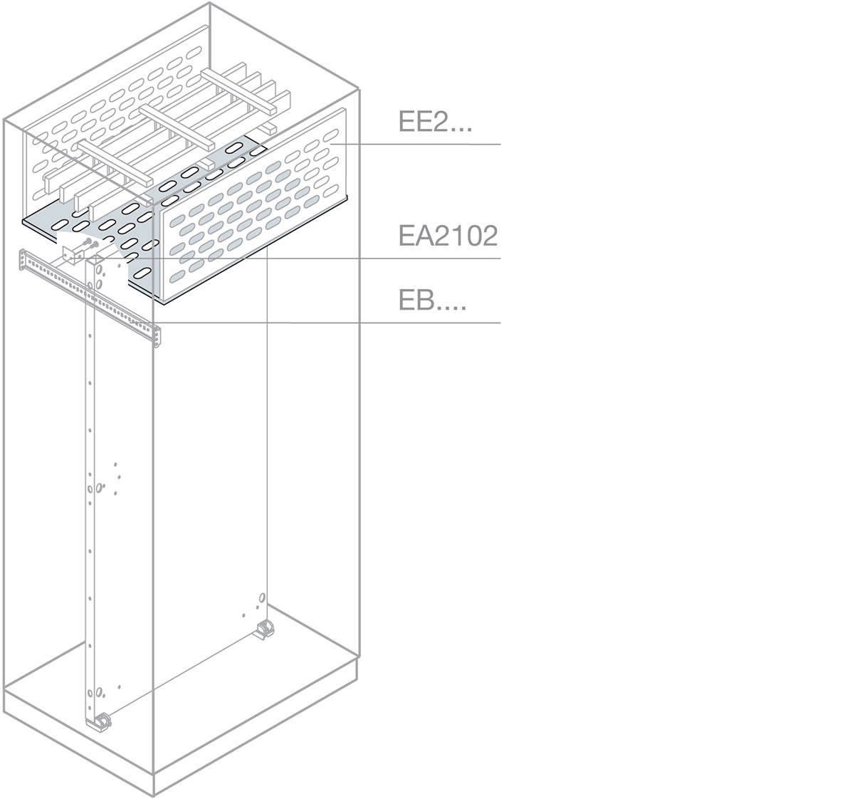 ABB SPA - ABBEE0840 SEGREGAZIONE BARRE ORIZZ.800X400MM(LXP)