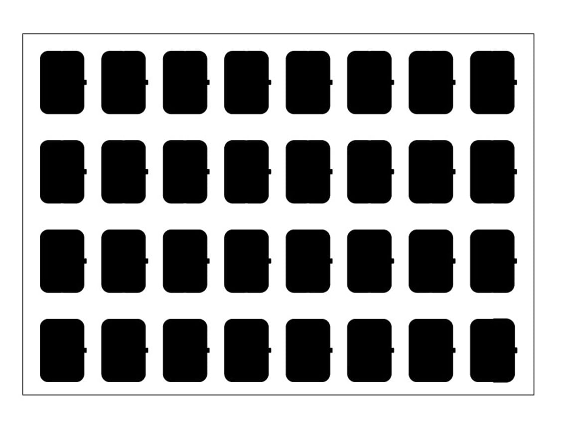 EELECTRON SPA - EEX9025ISA-3 FOGLIO ICONE-SET A-NERO-32 ICONE