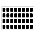 EELECTRON SPA - EEX9025ISA-3 FOGLIO ICONE-SET A-NERO-32 ICONE