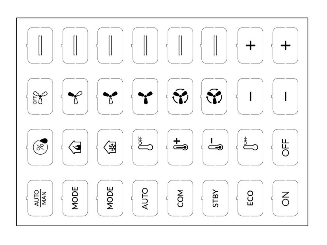 EELECTRON SPA - EEX9025ISC-1 FOGLIO ICONE-SET C- BIANCO - 32 ICONE
