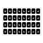 EELECTRON SPA EEX9025ISE-3 FOGLIO ICONE-SET E-NERO-32 ICONE