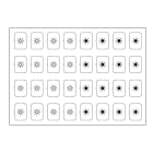 EELECTRON SPA EEX9025ISF-1 FOGLIO ICONE-SET F-BIANCO-32 ICONE