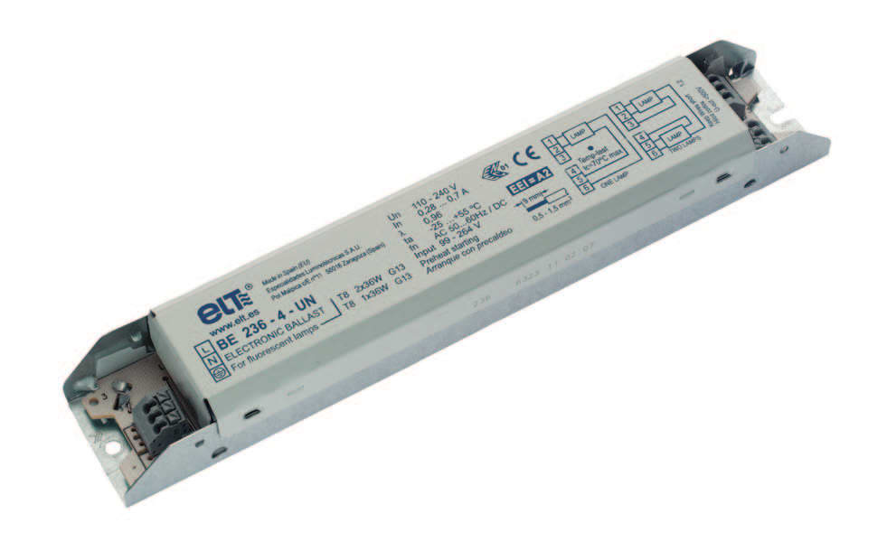 SICOM (ELT) EHH9621021 ELT BE 236-4 UN 2X36W 110-240V 50-60HZ