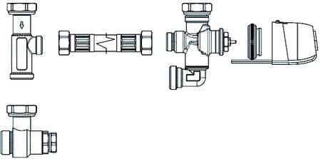 ROTEX RXHEKT3VK1 GRUPPOVALVOLA3VIEDEVIATRICE(FWXT)