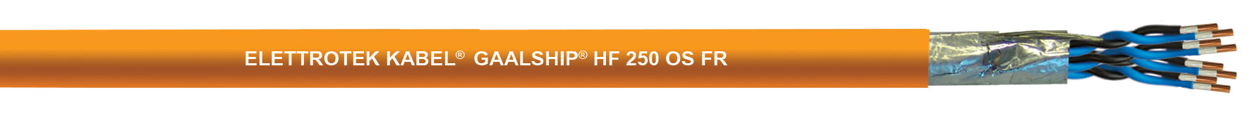 ELETTROTEK KABEL SPA EKB11050CGX012M07 MARINE HF 250 OS FR ORANGE 1X2X0.75