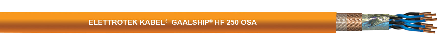 ELETTROTEK KABEL SPA - EKB11080CGX192M15 MARINE HF 250 OSA ORANGE 19X2X1.50