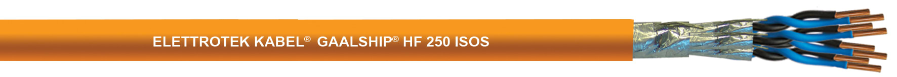 ELETTROTEK KABEL SPA EKB11120CGX022M07 MARINE HF 250 ISOS ORANGE 2X2X0.75
