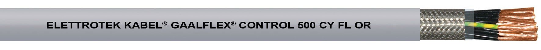 ELETTROTEK KABEL SPA - EKB31460E51020M05 CONTROL 500 CY FL OR GREY 2X0.50