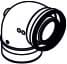 ROTEX - RXHEKFGP4810 GOMITO PP/ALU 80/125 90