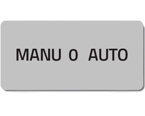 NEW ELFIN SRL NEW02093T TARGHETTA ADES.MANU 0 AUTO