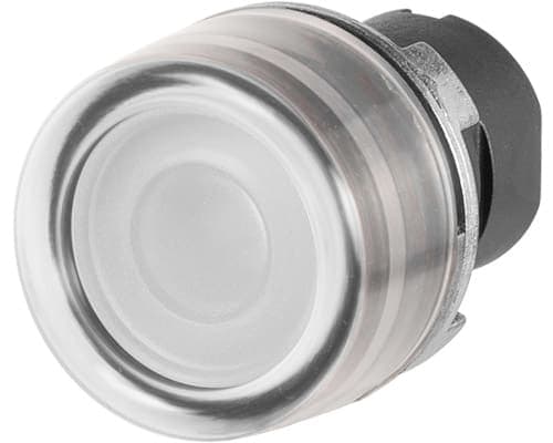 NEW ELFIN SRL NEW020PLICGB PULSANTE LUM.INT.C.GOMMA BIANCO