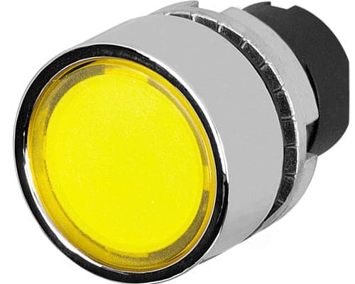 NEW ELFIN SRL NEW020PTAILGW PULSANTE T.INTERO LUM.GIALLO MET.