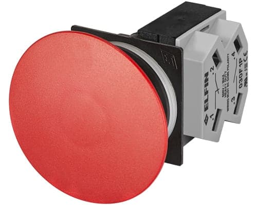 NEW ELFIN SRL NEW030RFFRF1 PULSANTE FUNGO ROSSO NO+NC