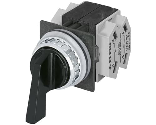 NEW ELFIN SRL NEW030RSLNO2F1D SELETT.LEVA NERO 3P.2NO+2NC RIT.DX