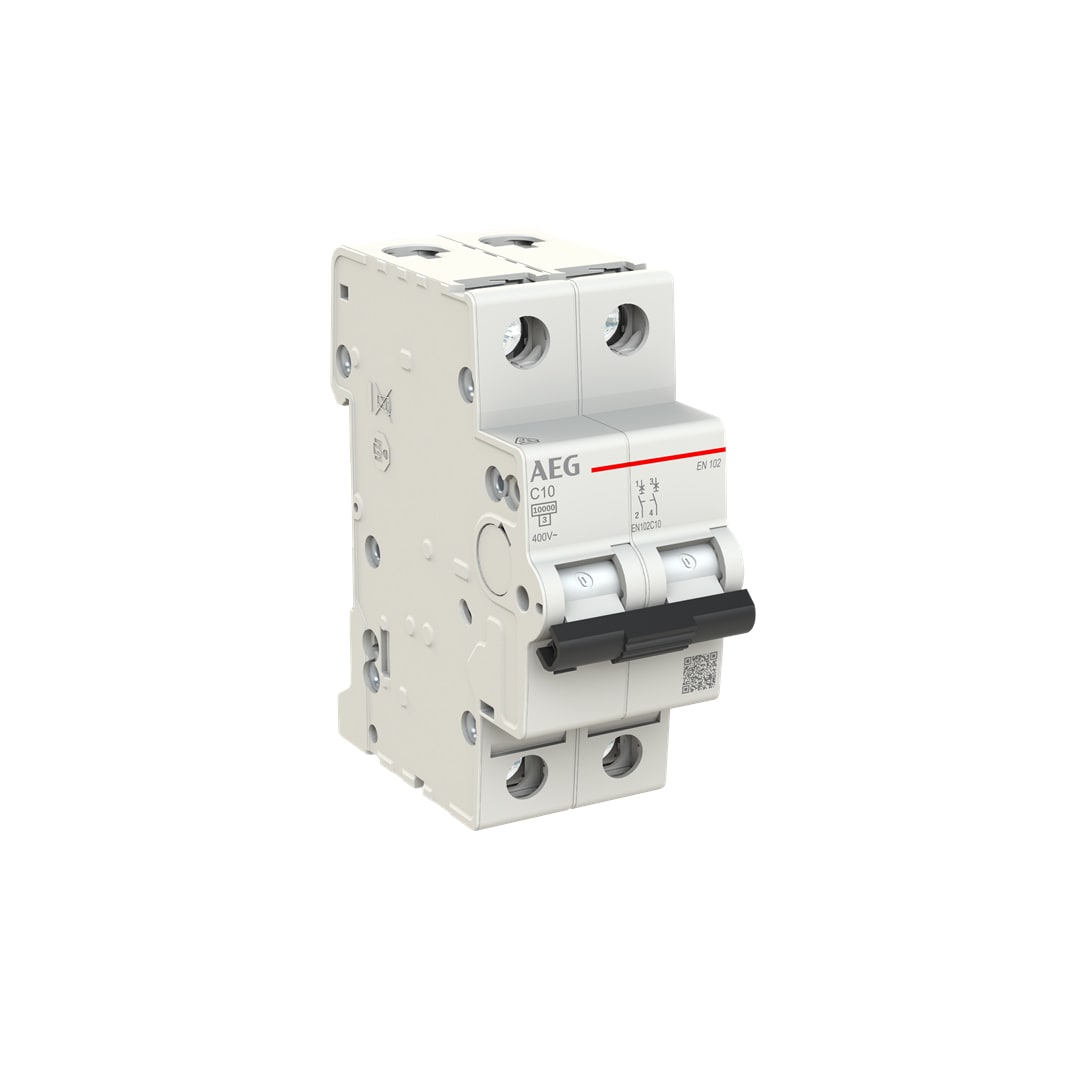 ELETTRA SRL AEG AEGEN102C10 INT.AUT.AEG EN100 2P C 10A 10KA 2M