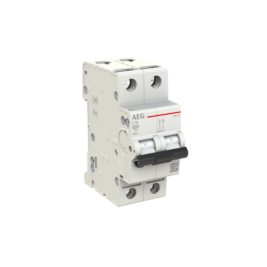 ELETTRA SRL AEG AEGEN102C16 INT.AUT.AEG EN100 2P C 16A 10KA 2M