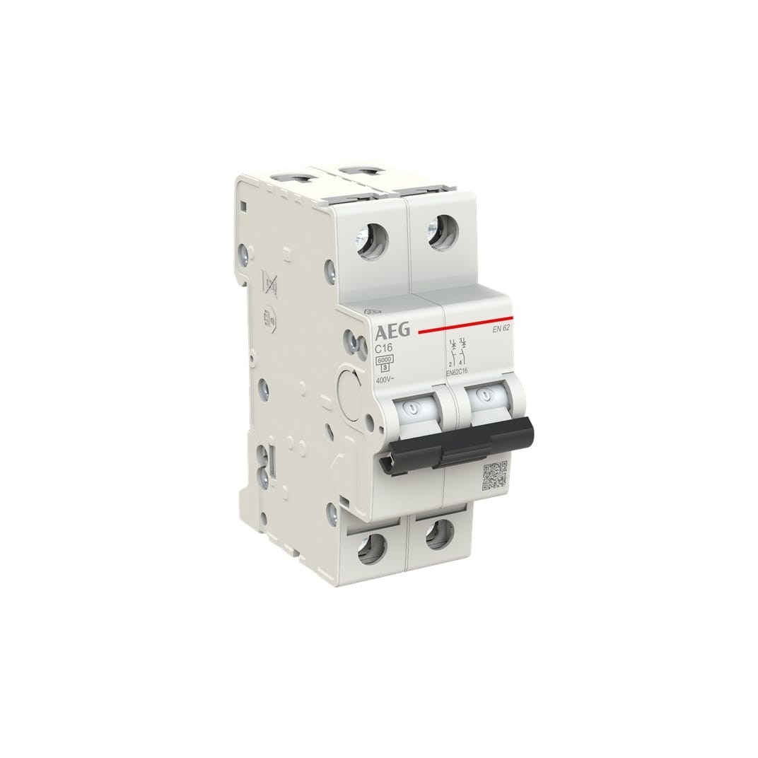 ELETTRA SRL AEG AEGEN62C16 INT.AUT.AEG EN60 2P C 16A 6KA 2M
