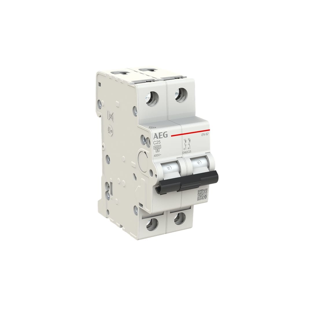 ELETTRA SRL AEG AEGEN62C25 INT.AUT.AEG EN60 2P C 25A 6KA 2M