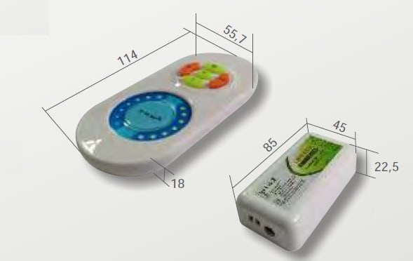ELCOM SRL - EOW09156 CONTROLLER +TC TW 12/24V 144/288W 2X6A