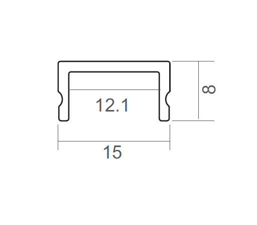 ELCOM SRL - EOW14285-L20 PROFILO 1508 ALL. L=2000MM
