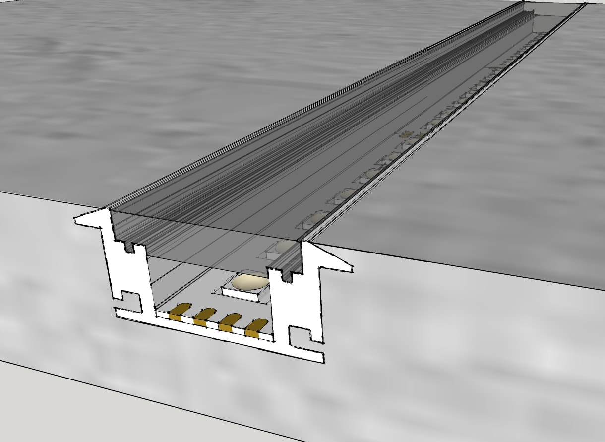 ELCOM SRL - EOW2711-O00L10 KIT 2711 OPALE ALL. L=1000MM