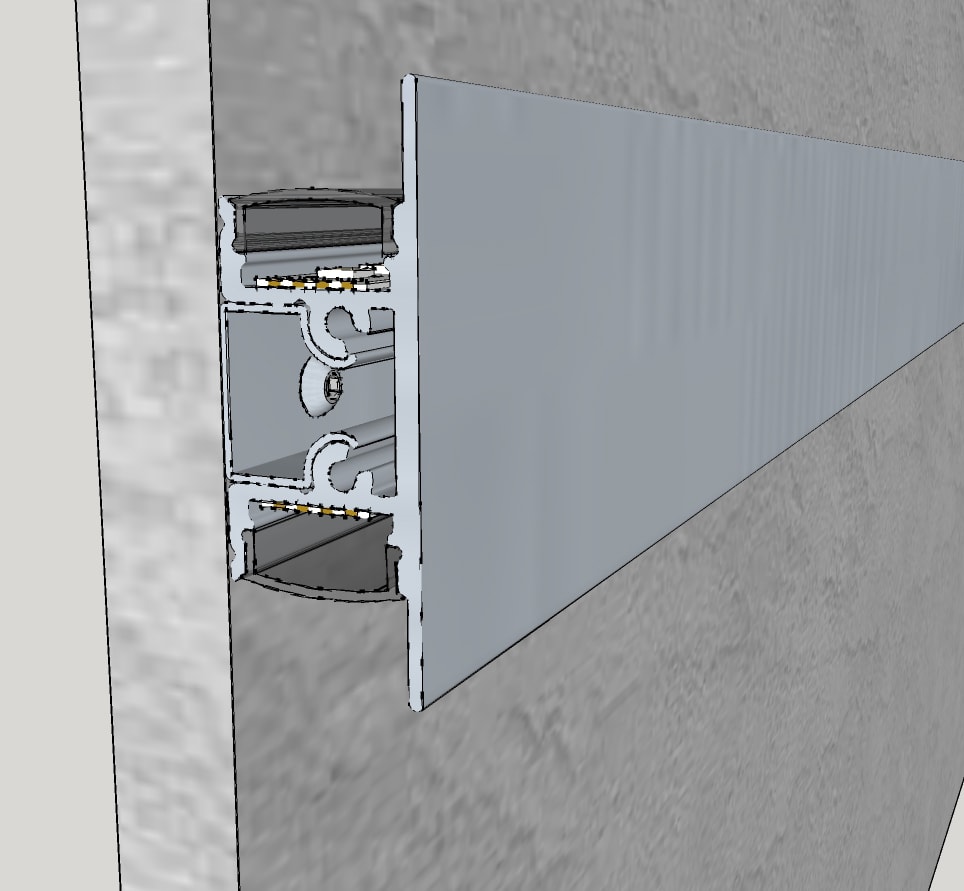 ELCOM SRL - EOW4817-BEO00L20 KIT 4817 OPALE ALL. BIE. L=2000MM