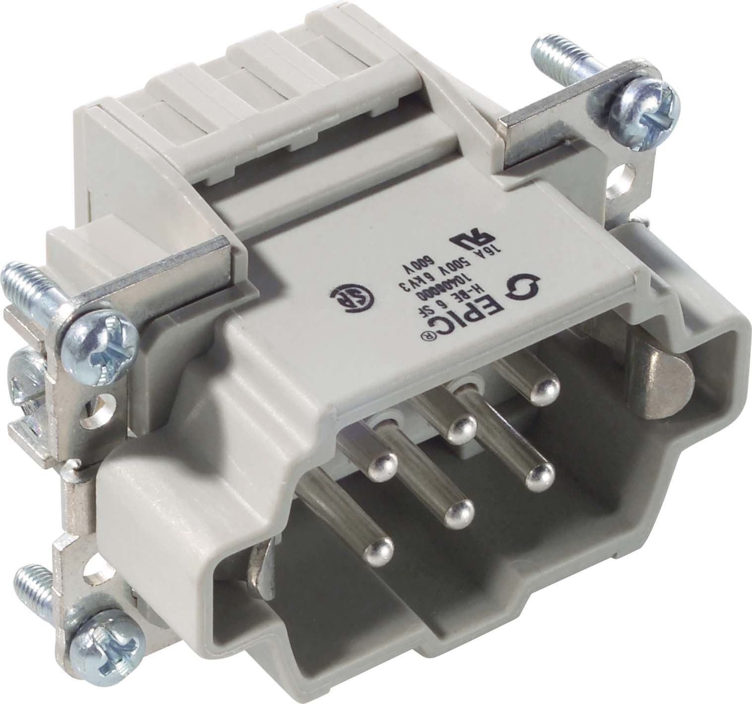 LAPP ITALIA SRL LPP10400000 H-BE 6 SF MALE INSERT W. CLAMP SPRING