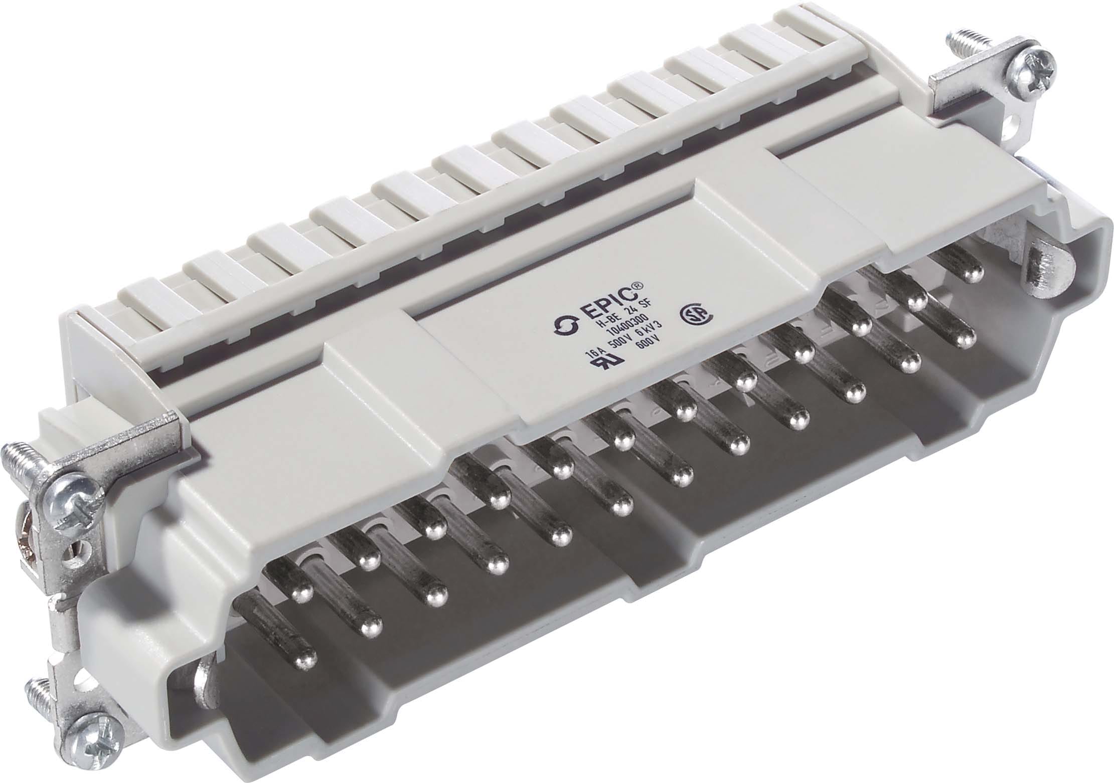 LAPP ITALIA SRL LPP10400300 H-BE 24 SF MALE INSERT W. CLAMP SPRING