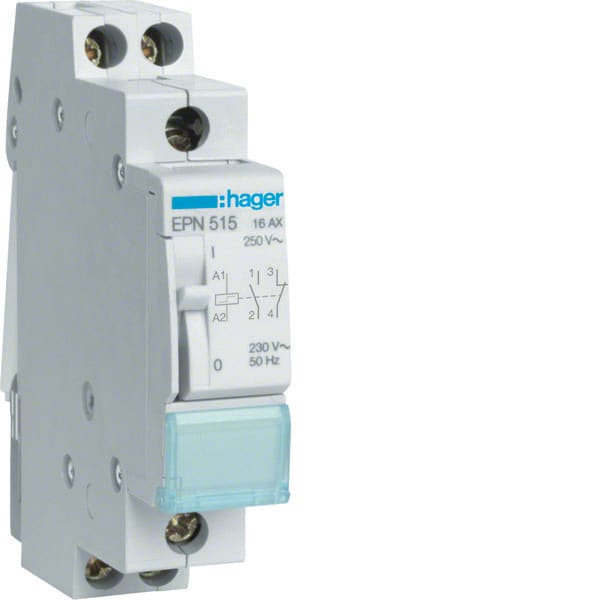 HAGER HAGEPN515 Fernschalter 1S + 1O 230V AC 110V DC 16A