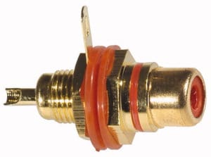 ELCART DISTRIBUTION ERT040204600 PRESA PANN.RCA DORATA NERA POL.