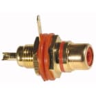 ELCART DISTRIBUTION ERT040204600 PRESA PANN.RCA DORATA NERA POL.