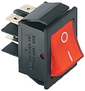 ELCART DISTRIBUTION ERT040714100 INTER. BIPOL. LUMIN. 220VCA ROSSO